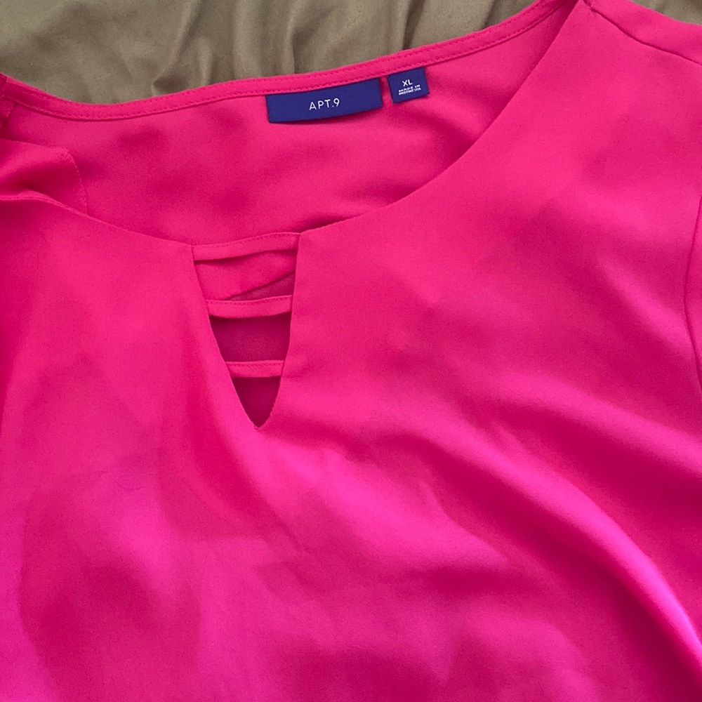 Pink work blouse